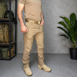 LİKRALI  PANTOLON  BEJ METAM10651